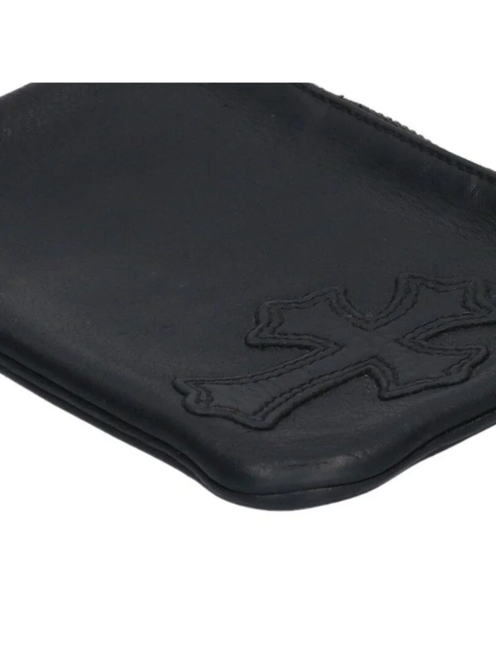 Chrome Hearts Zpr Chng Purse Change Cross Patch Daga Zip Coin Case
